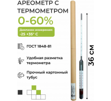 Ареометр с термометром АСП-Т (0-60%)