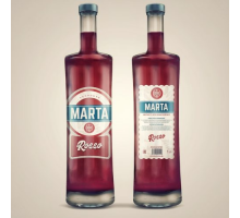 Бутылка с готовым составом "Вермут Marta Rosso" 1 литр